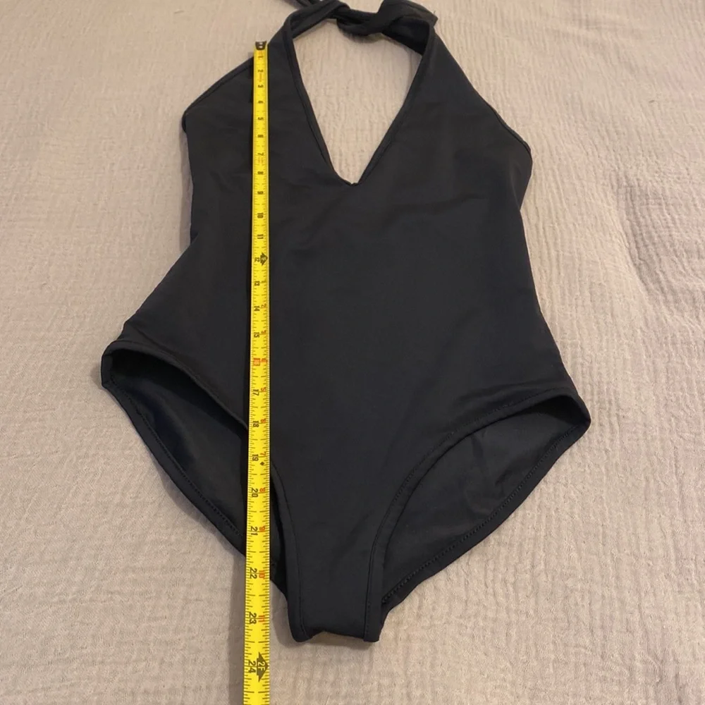 Wilfred Le Fou Black swimwear Halter One Piece. Size XS